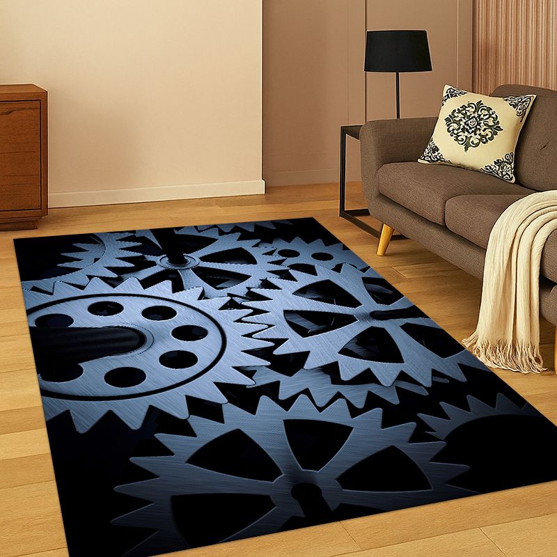 Motorcycle Gear Wash - Karpet Retro Berbahan Logam dengan Motif