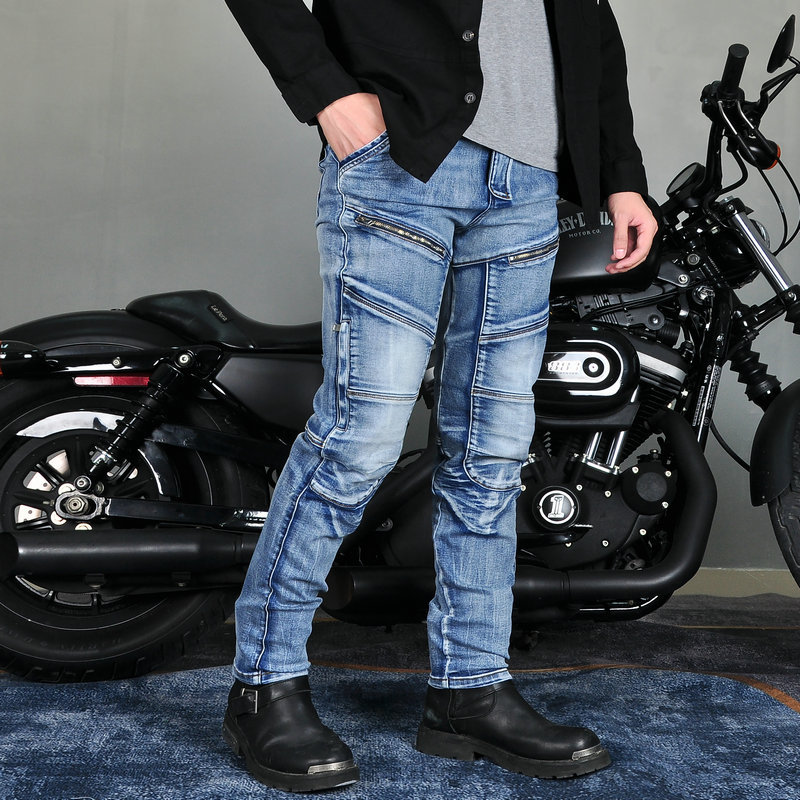 Celana jeans motor retro anti  - Motorcycle Gear Wash ulasan dan harga